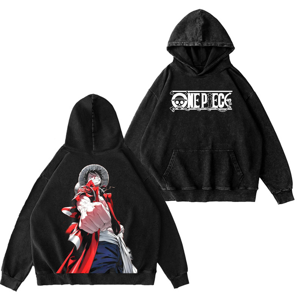LUFFY, ONE PIECE Vintage Anime Washed T-shirt/Crewneck/Hoodie