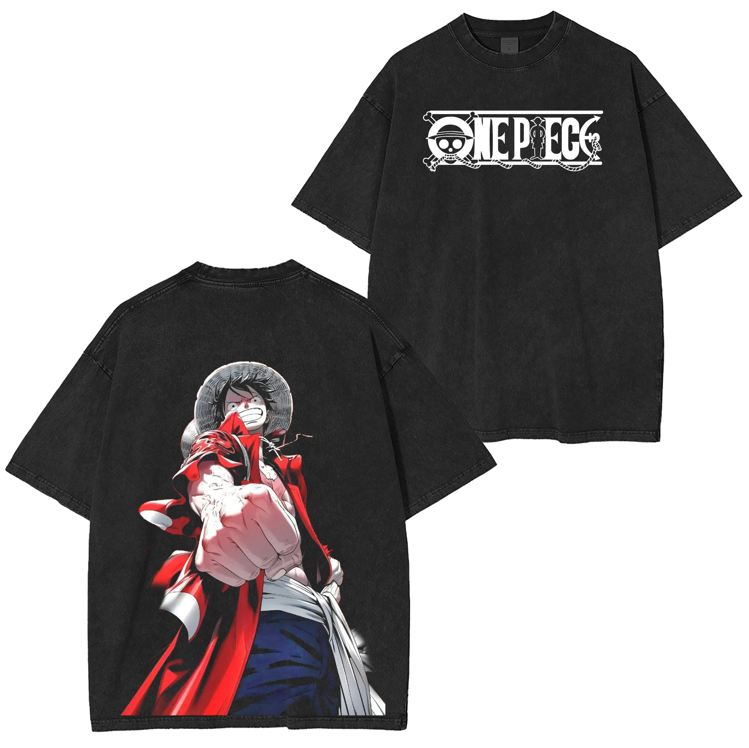 LUFFY, ONE PIECE Vintage Anime Washed T-shirt/Crewneck/Hoodie
