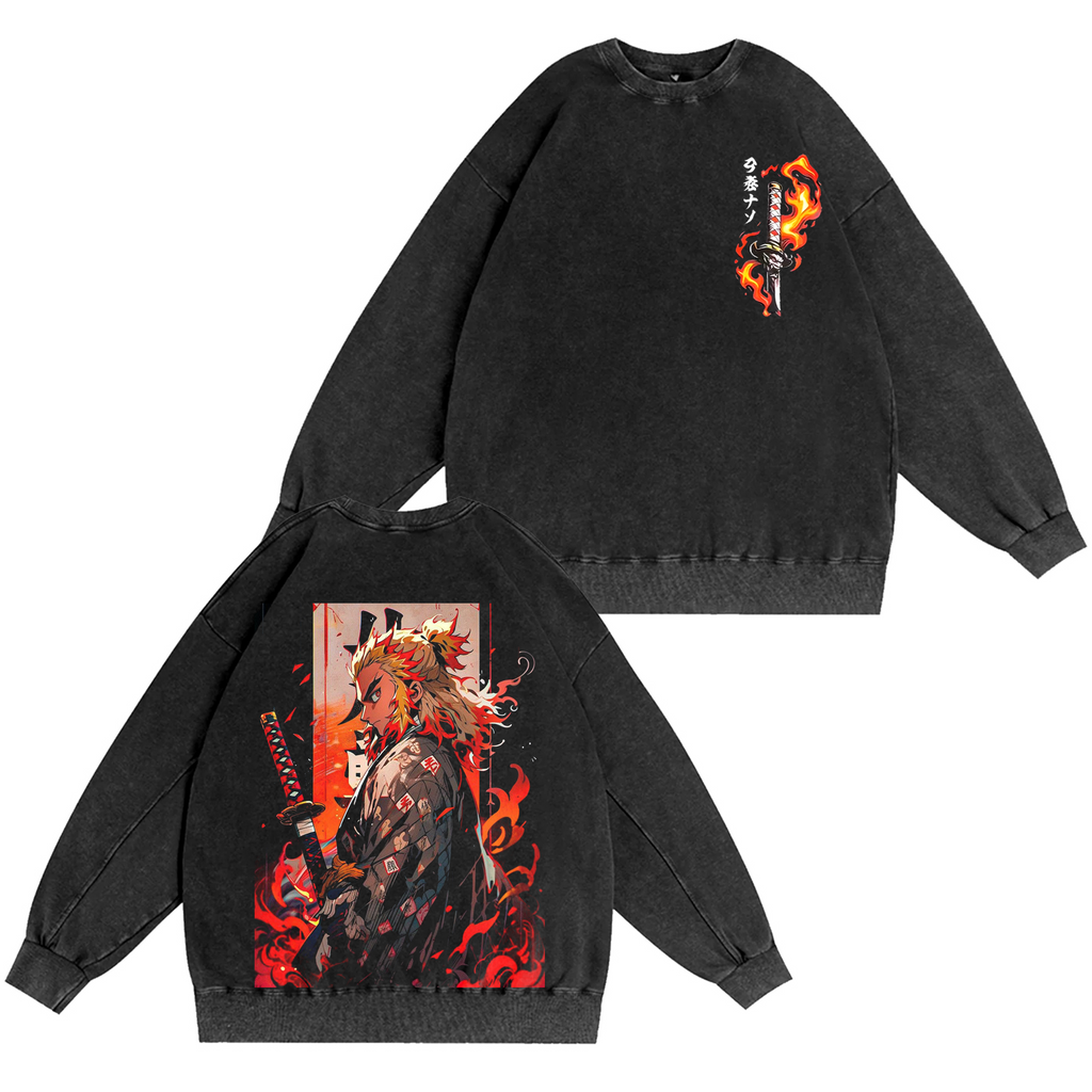 Demon Slayer Anime Washed T-shirt/Crewneck/Hoodie