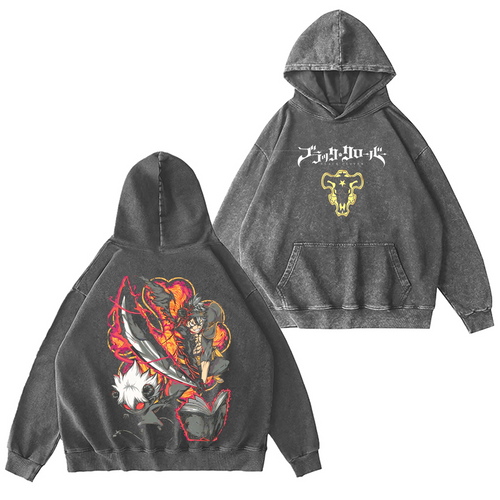 Black Clover Anime Washed T-shirt/Crewneck/Hoodie