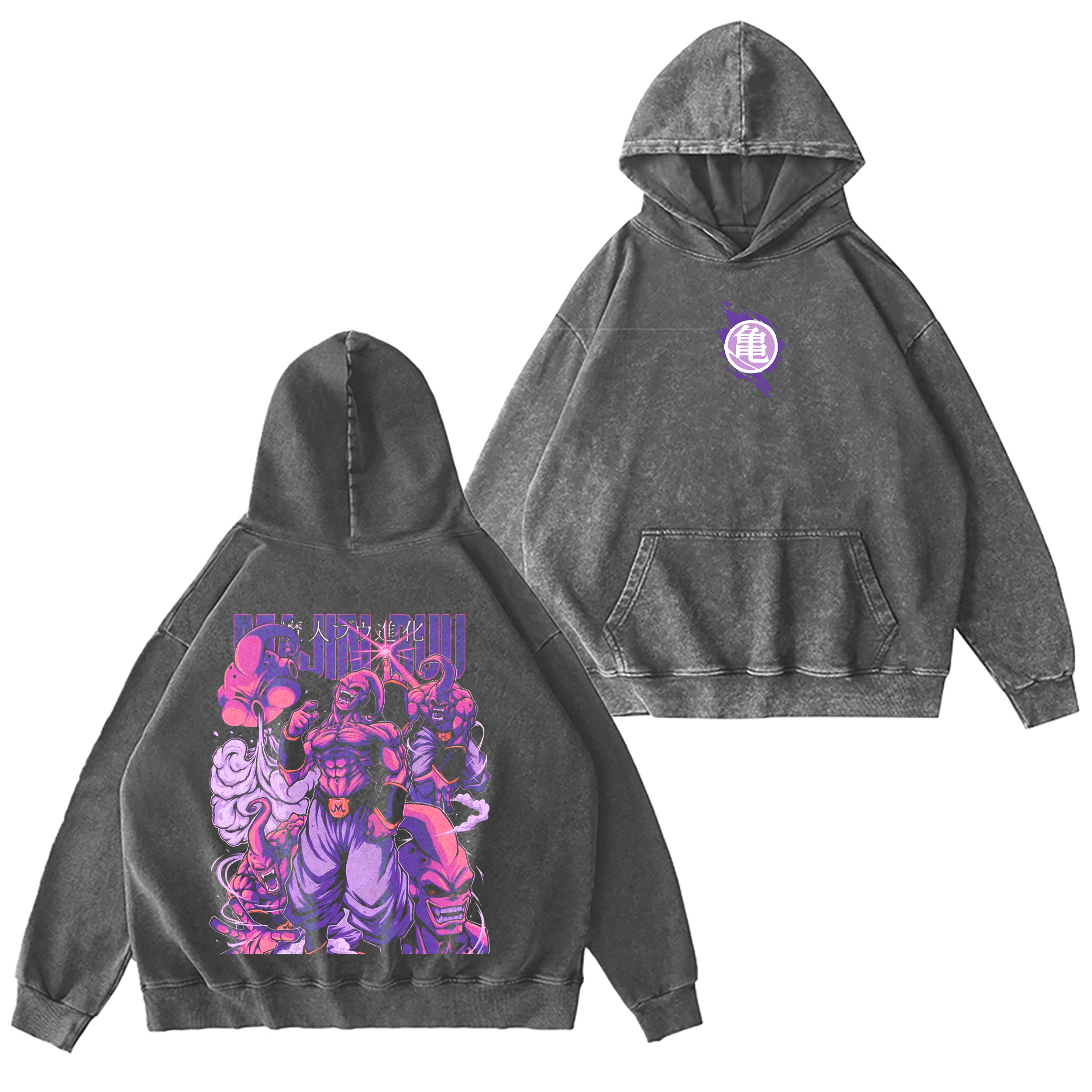 Majin Buu Dragon Ball Vintage Washed T-shirt/Crewneck/Hoodie