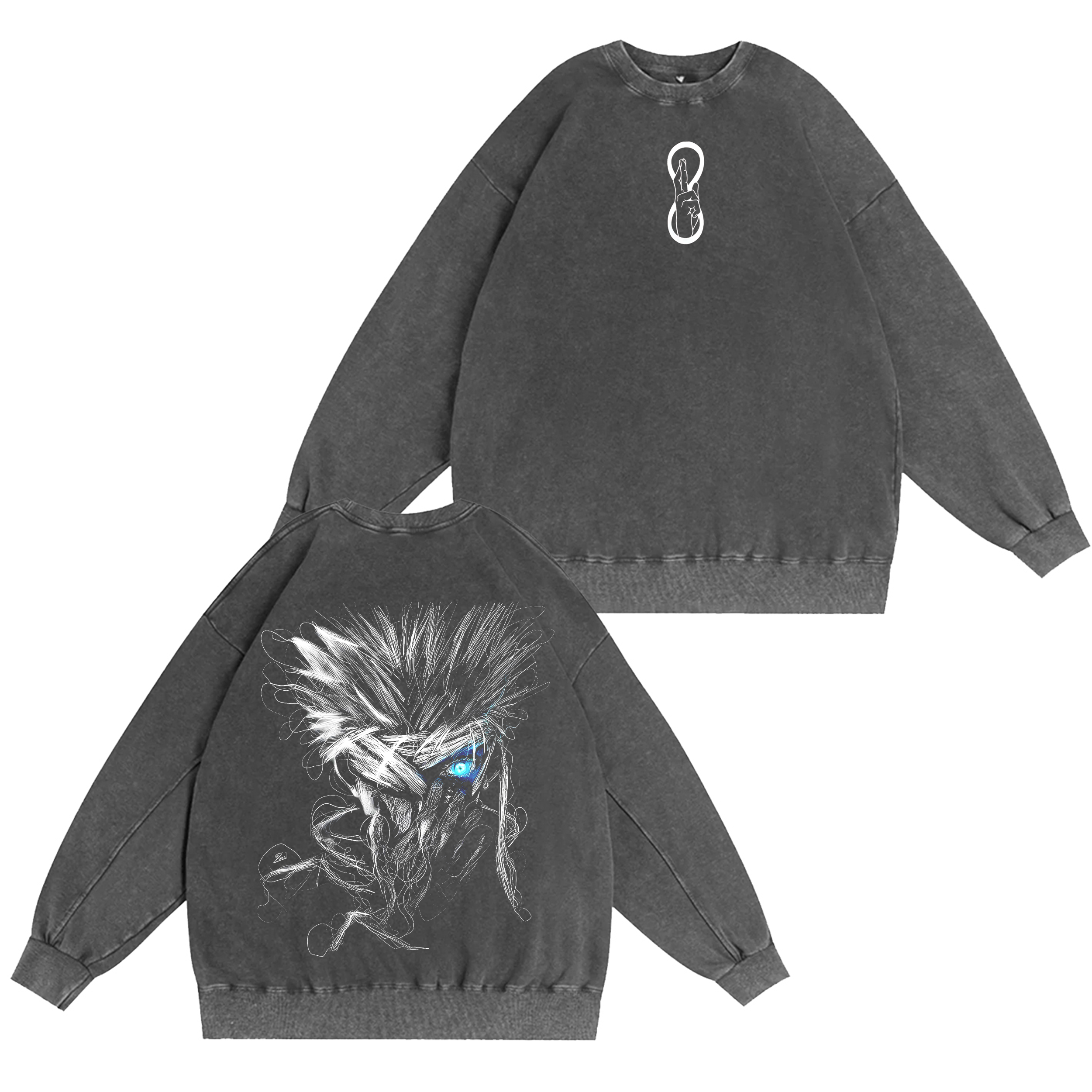 Gojo Satoru The Honored One Red Sensei Jujutsu Kaisen Washed T-shirt/Crewneck/Hoodie