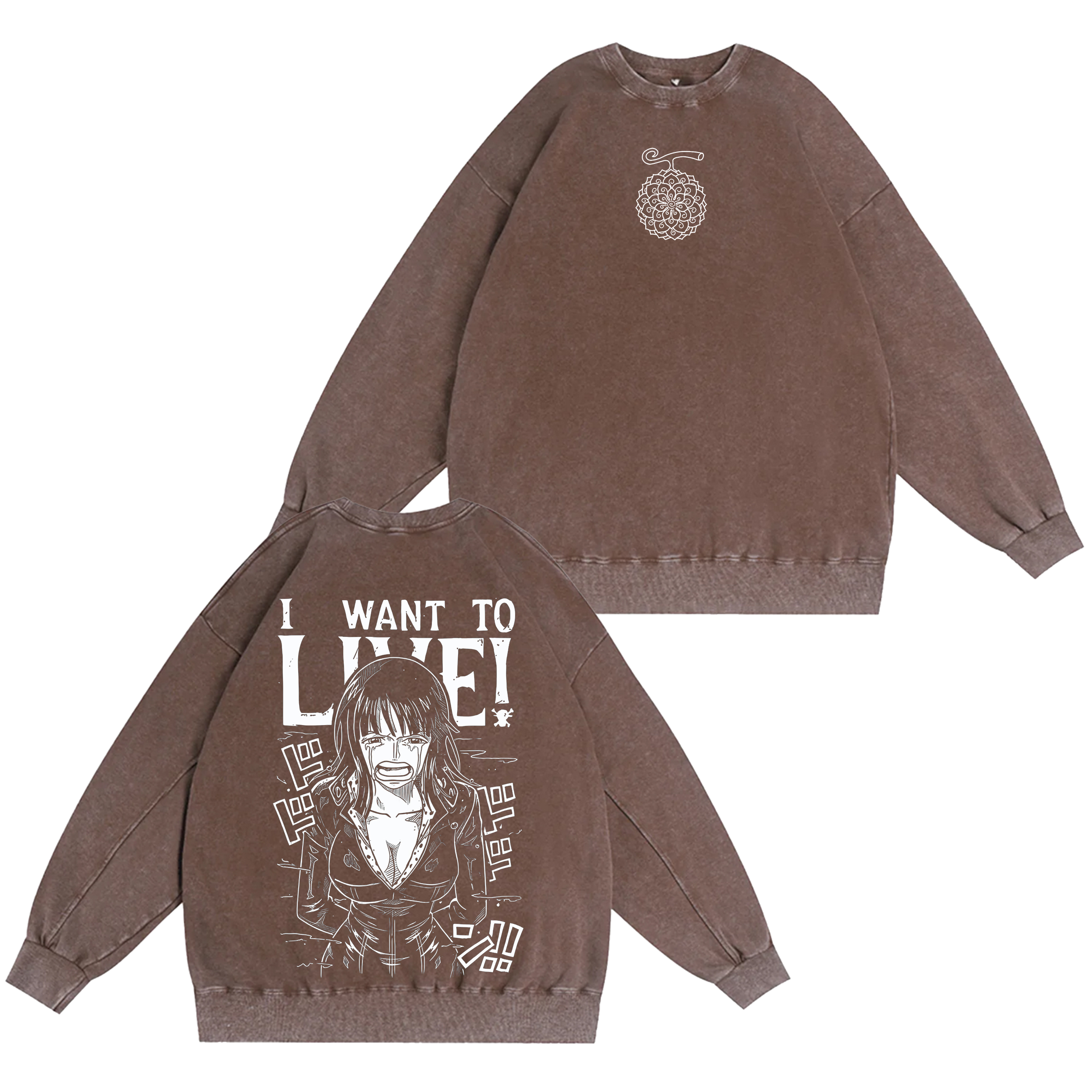 One Piece Nico Robin  Washed T-shirt/Crewneck/Hoodie