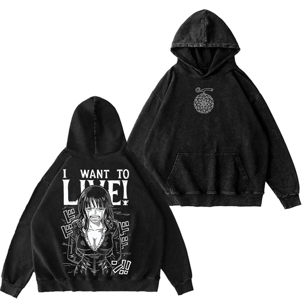 One Piece Nico Robin  Washed T-shirt/Crewneck/Hoodie