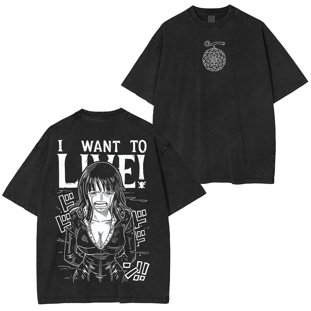 One Piece Nico Robin  Washed T-shirt/Crewneck/Hoodie