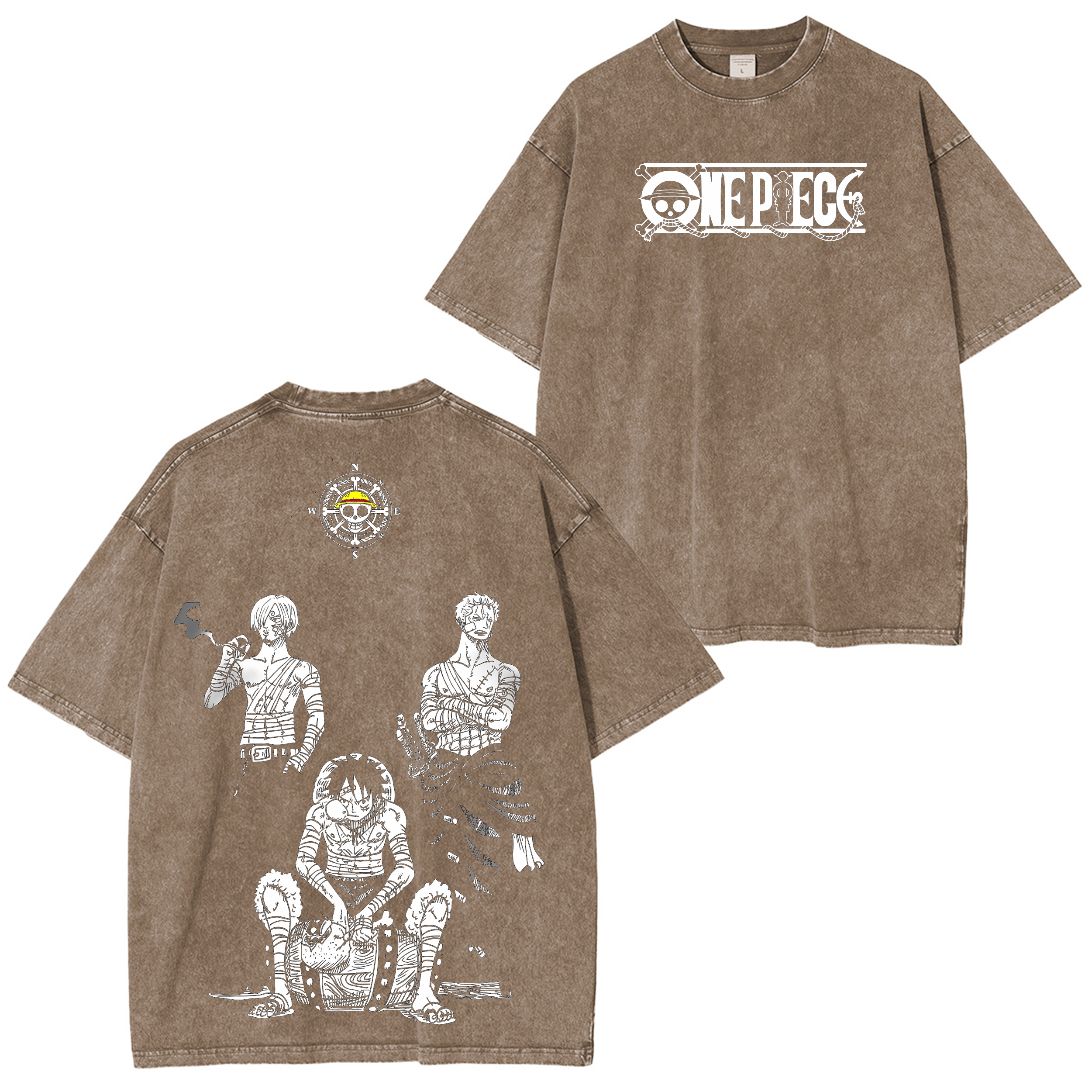 One Piece -Monster Trio Washed T-shirt/Crewneck/Hoodie