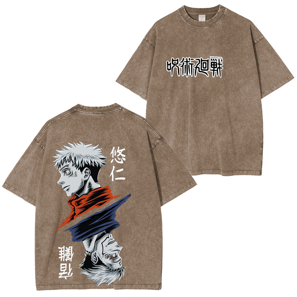Jujutsu Kaisen Anime Unisex Washed T-Shirt