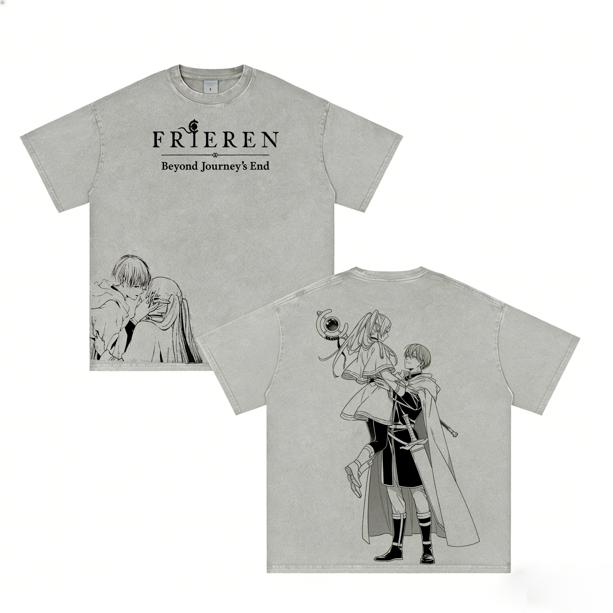 Frieren Anime Washed T-shirt/Crewneck/Hoodie