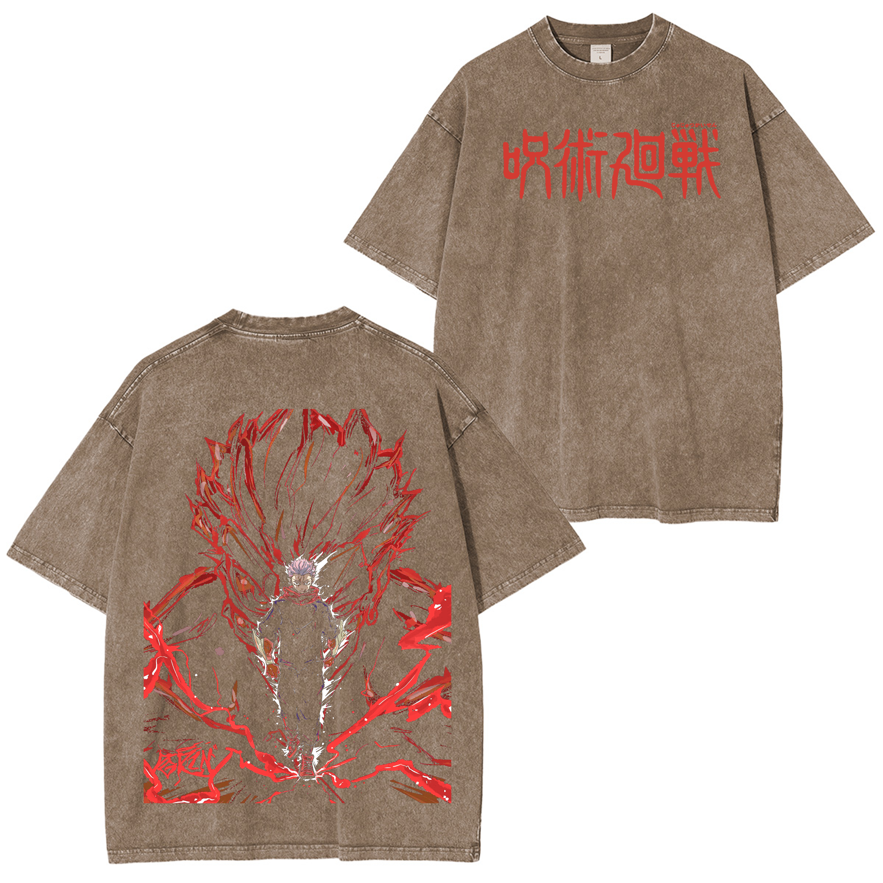 Jujutsu Kaisen Anime Washed T-shirt/Crewneck/Hoodie