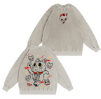 Turbo Granny,Dandadan  Anime Washed T-shirt/Crewneck/Hoodie