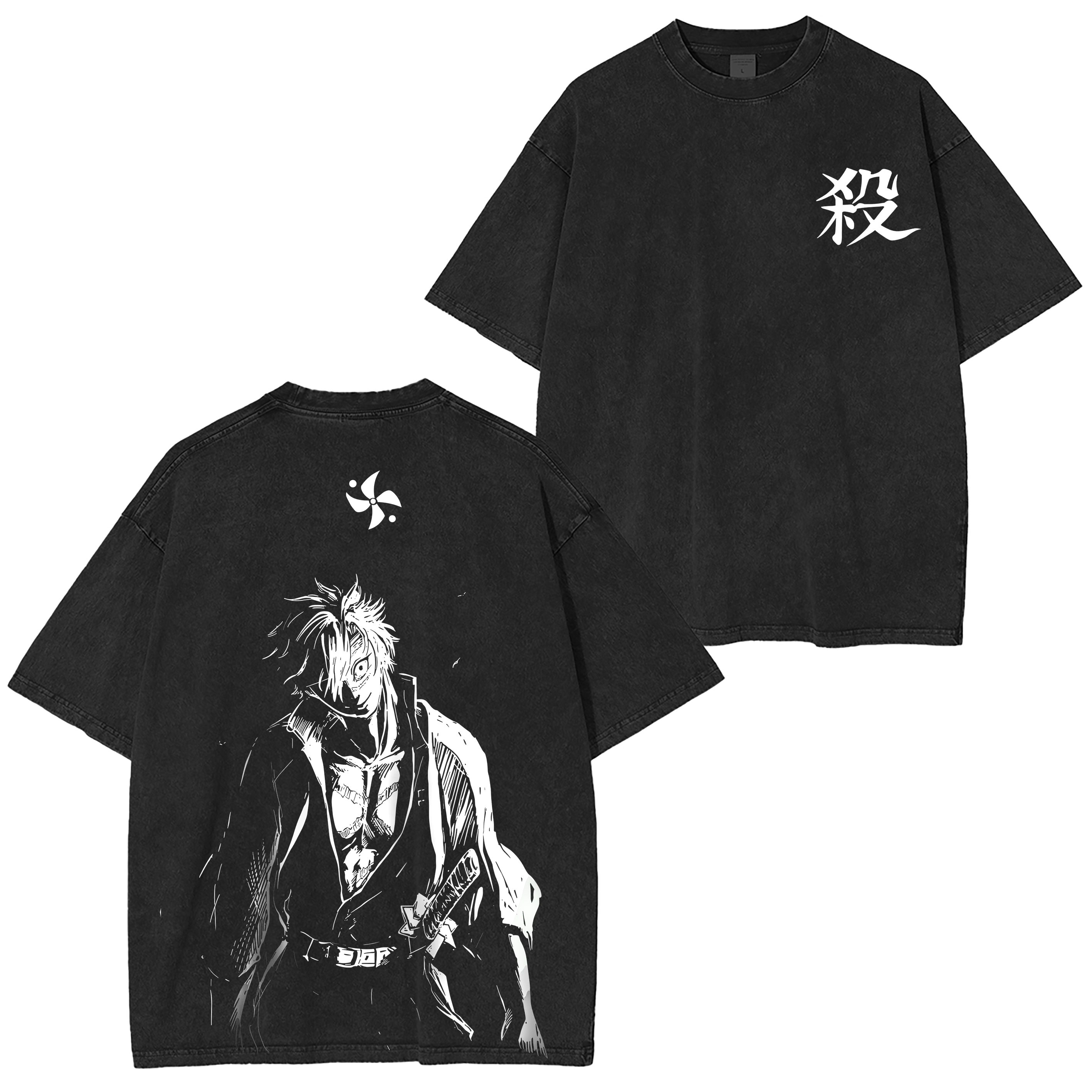 Wind Hashira Sanemi  Anime Washed T-shirt/Crewneck/Hoodie