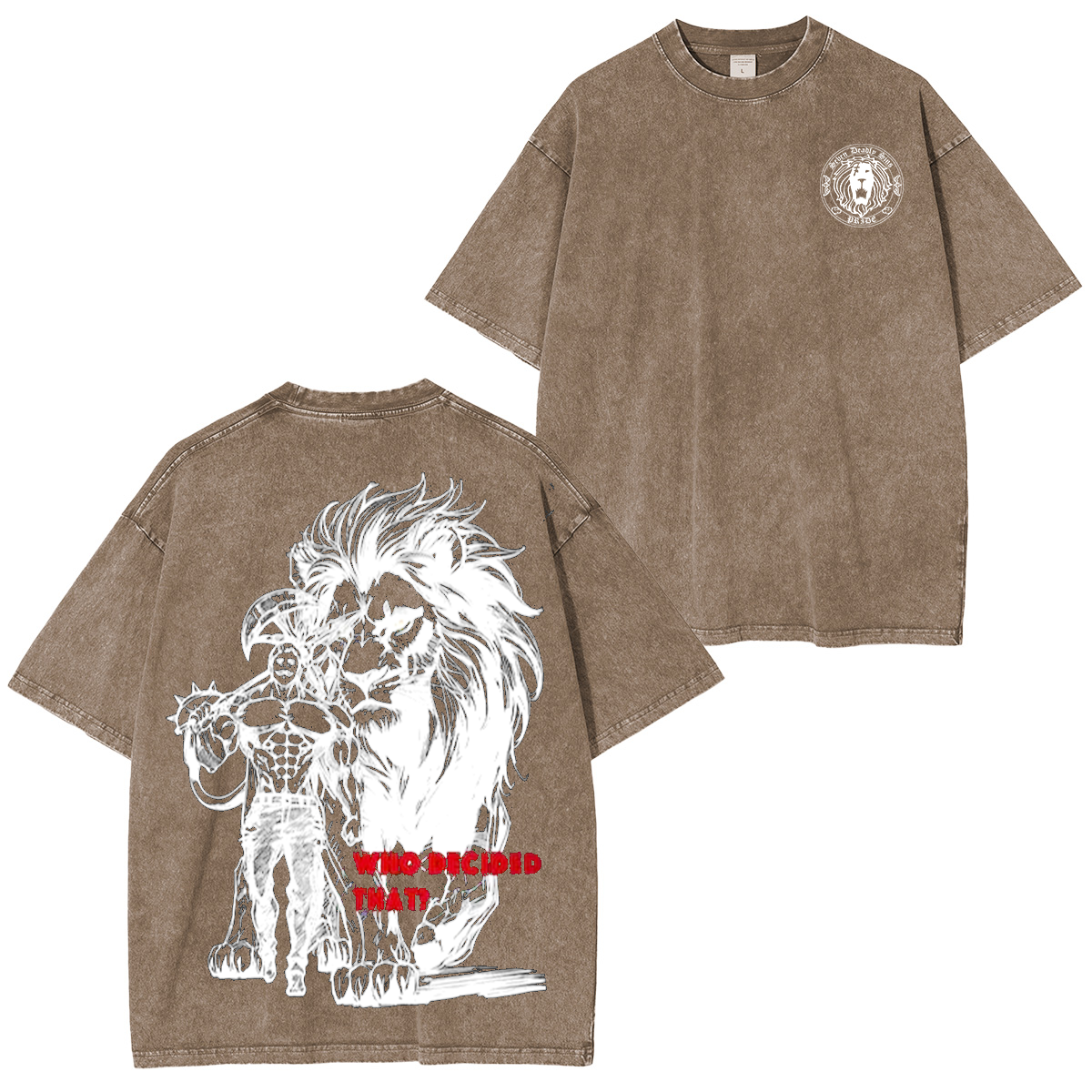Who Decided That? Escanor Anime Washed T-shirt/Crewneck/Hoodie