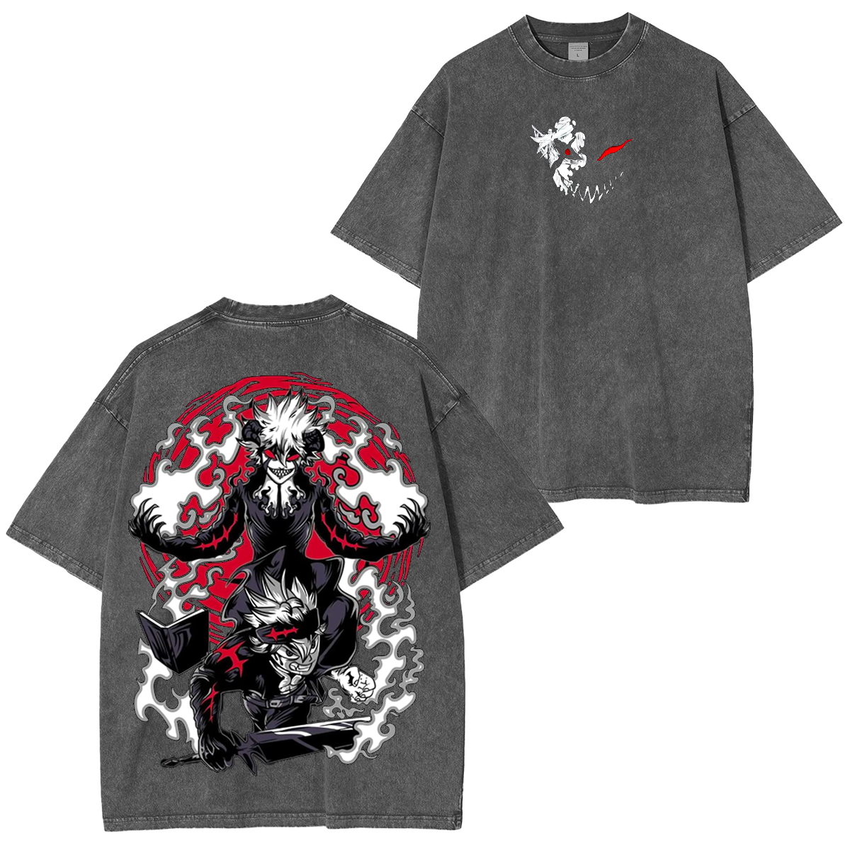 Asta Black Clover Anime Unisex Washed T-Shirt