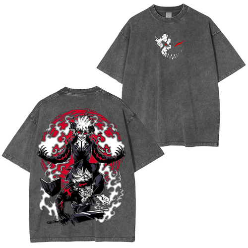Asta Black Clover Anime Unisex Washed T-Shirt