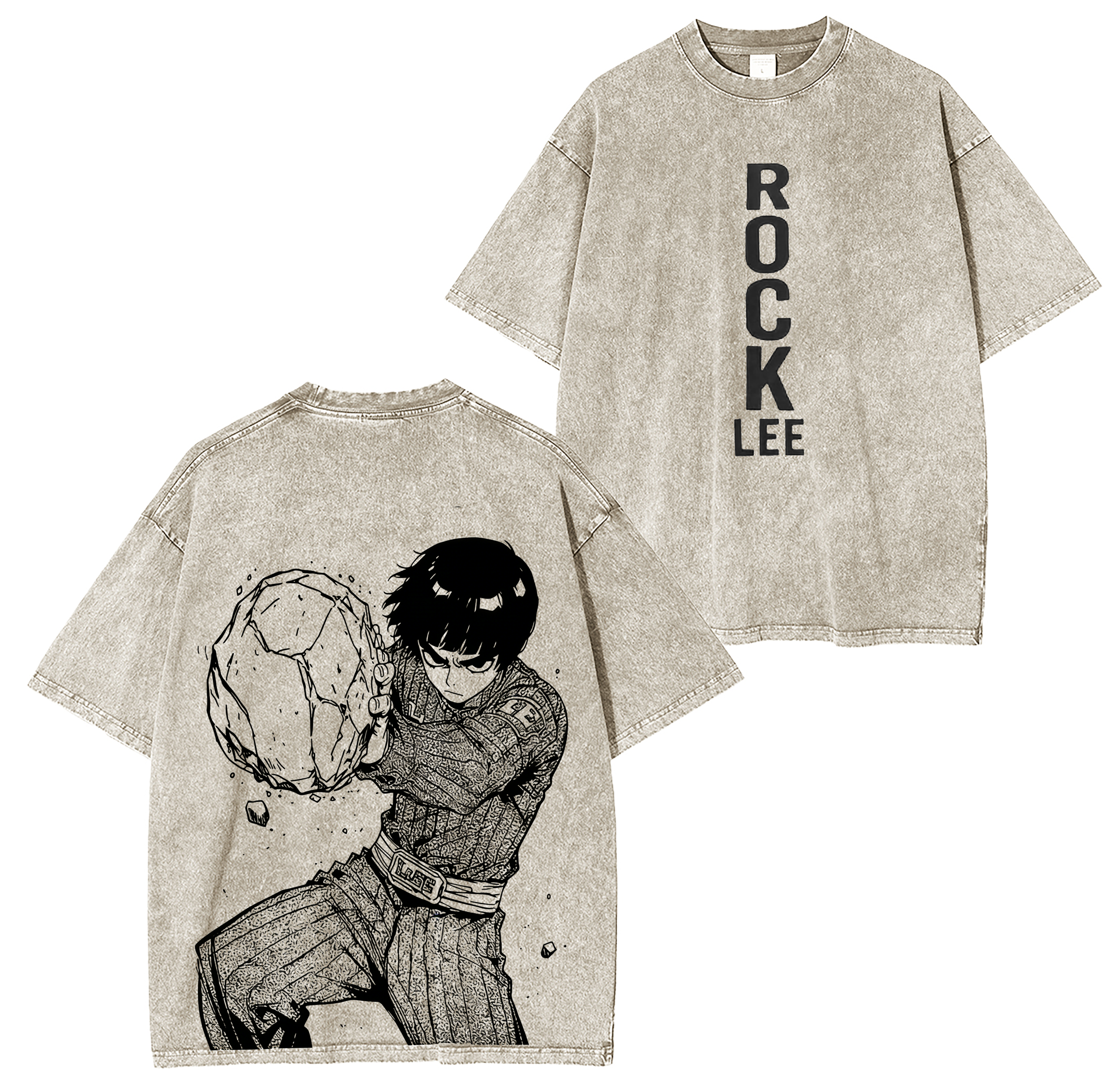 Rock Lee Anime Washed T-shirt/Crewneck/Hoodie