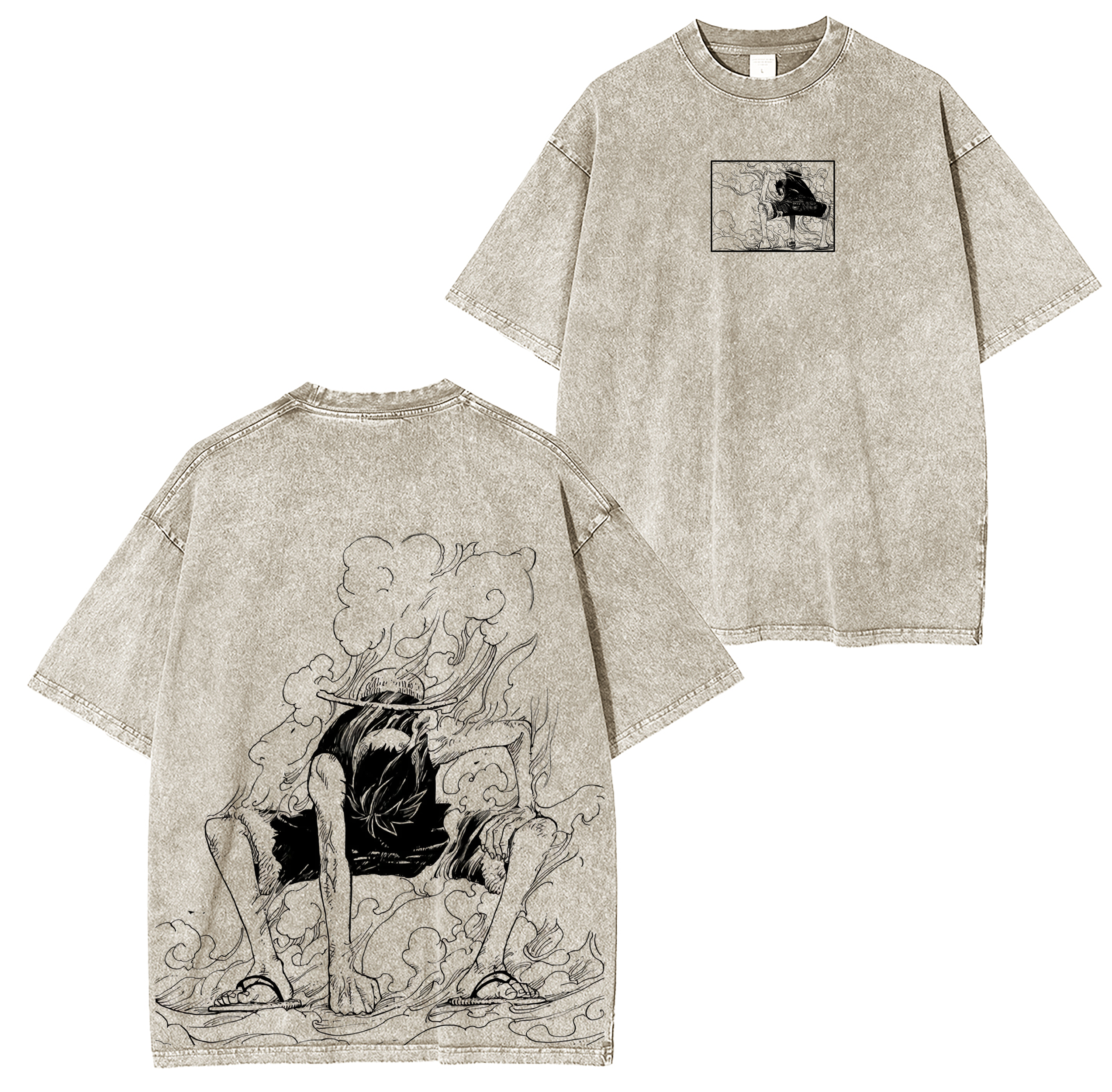 One Piece Anime Washed T-shirt/Crewneck/Hoodie