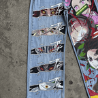 Upper Moons,Demon Slayer Anime Jeans