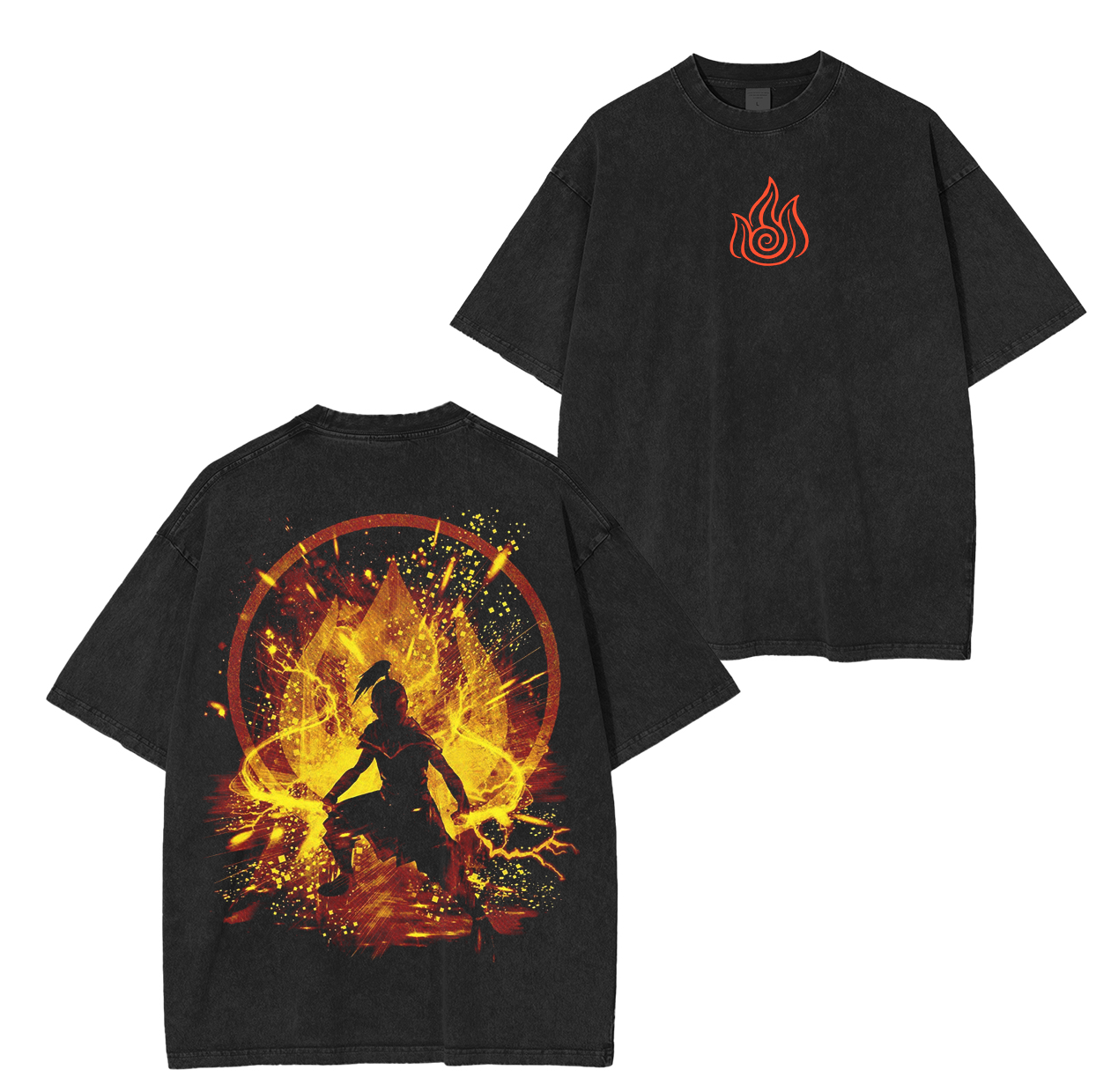Avatar the Last Airbender Anime Unisex Washed T-Shirt