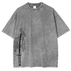 Tanjiro Demon Slayer Anime Unisex Washed T-Shirt
