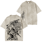 Tanjiro ,Demon Slayer Anime Unisex Washed T-Shirt