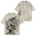 Tanjiro Demon Slayer Anime Unisex Washed T-Shirt