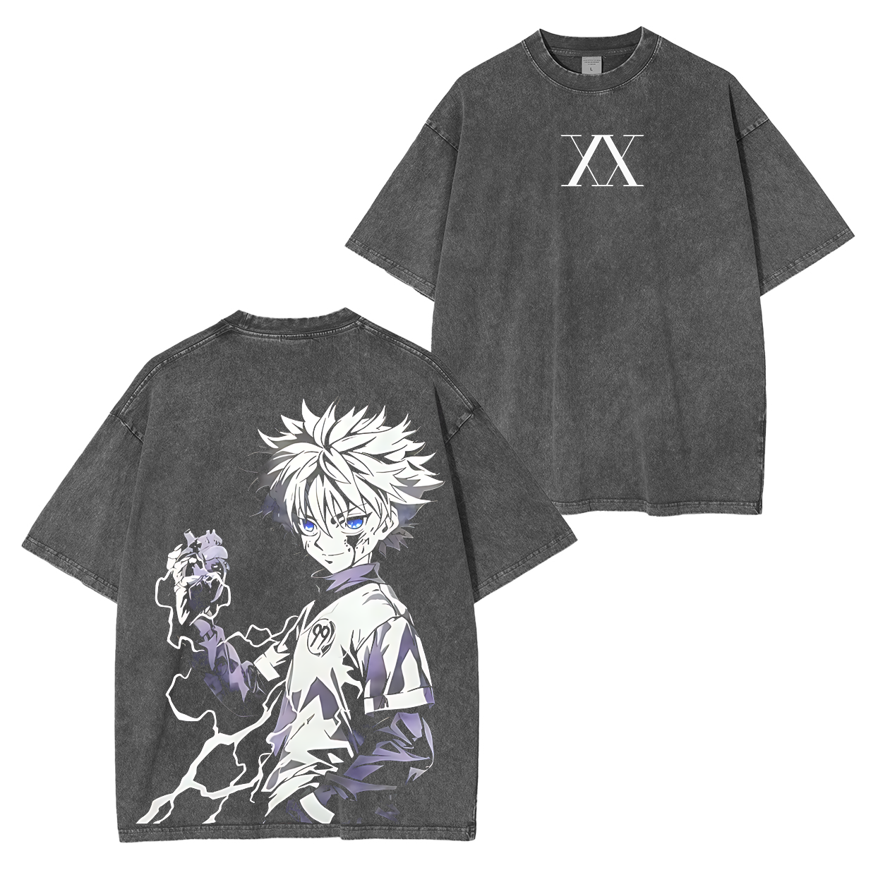 Killua Zoldyck,Hunter × Hunter Anime Unisex Washed T-Shirt