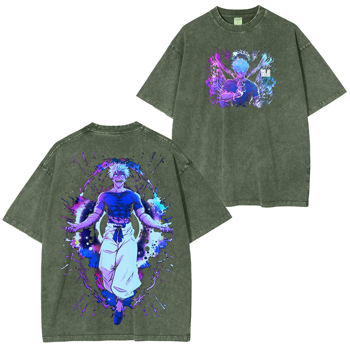 Satoru Gojo,Jujutsu Kaisen Anime Unisex Washed T-Shirt
