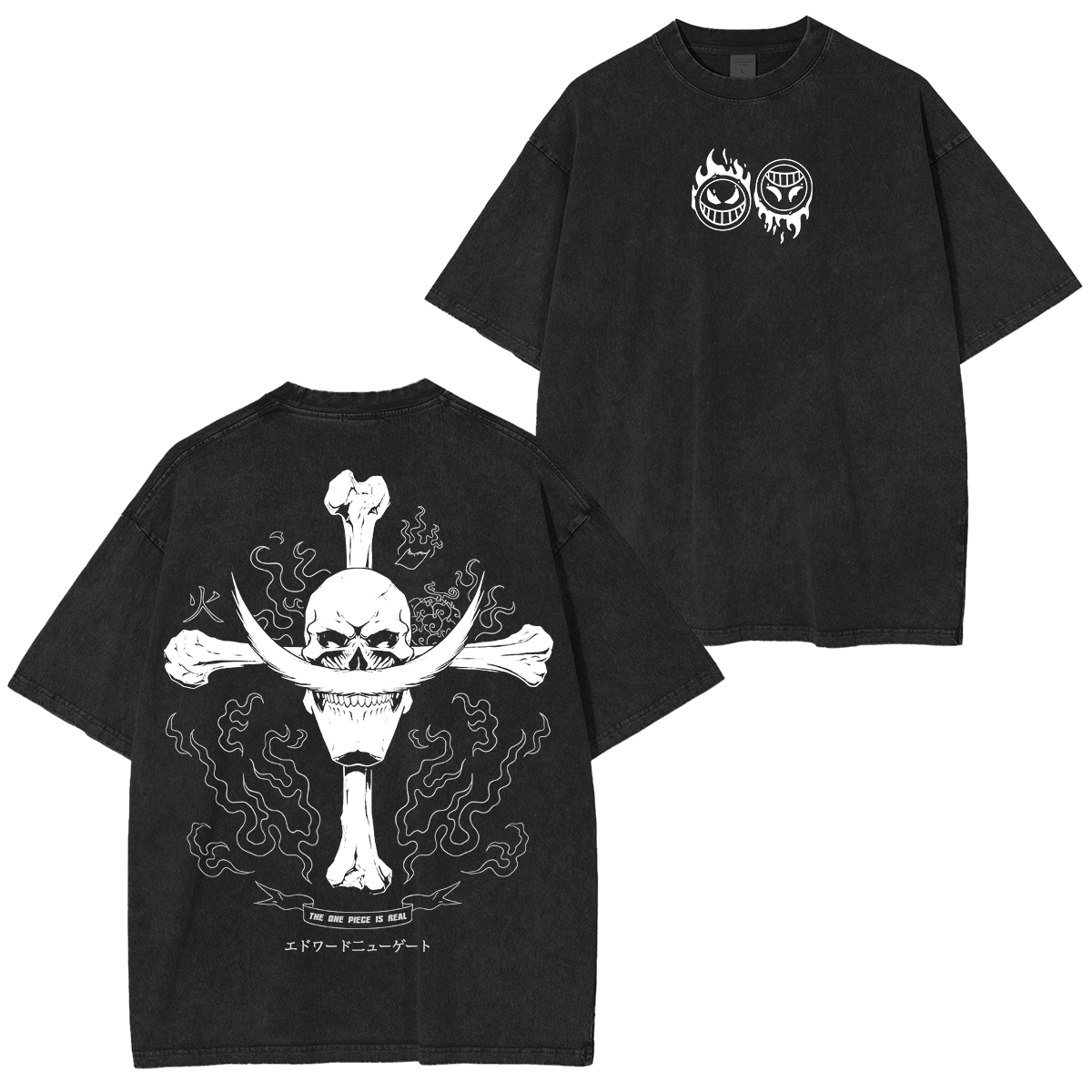 One Piece Anime Unisex Washed T-Shirt