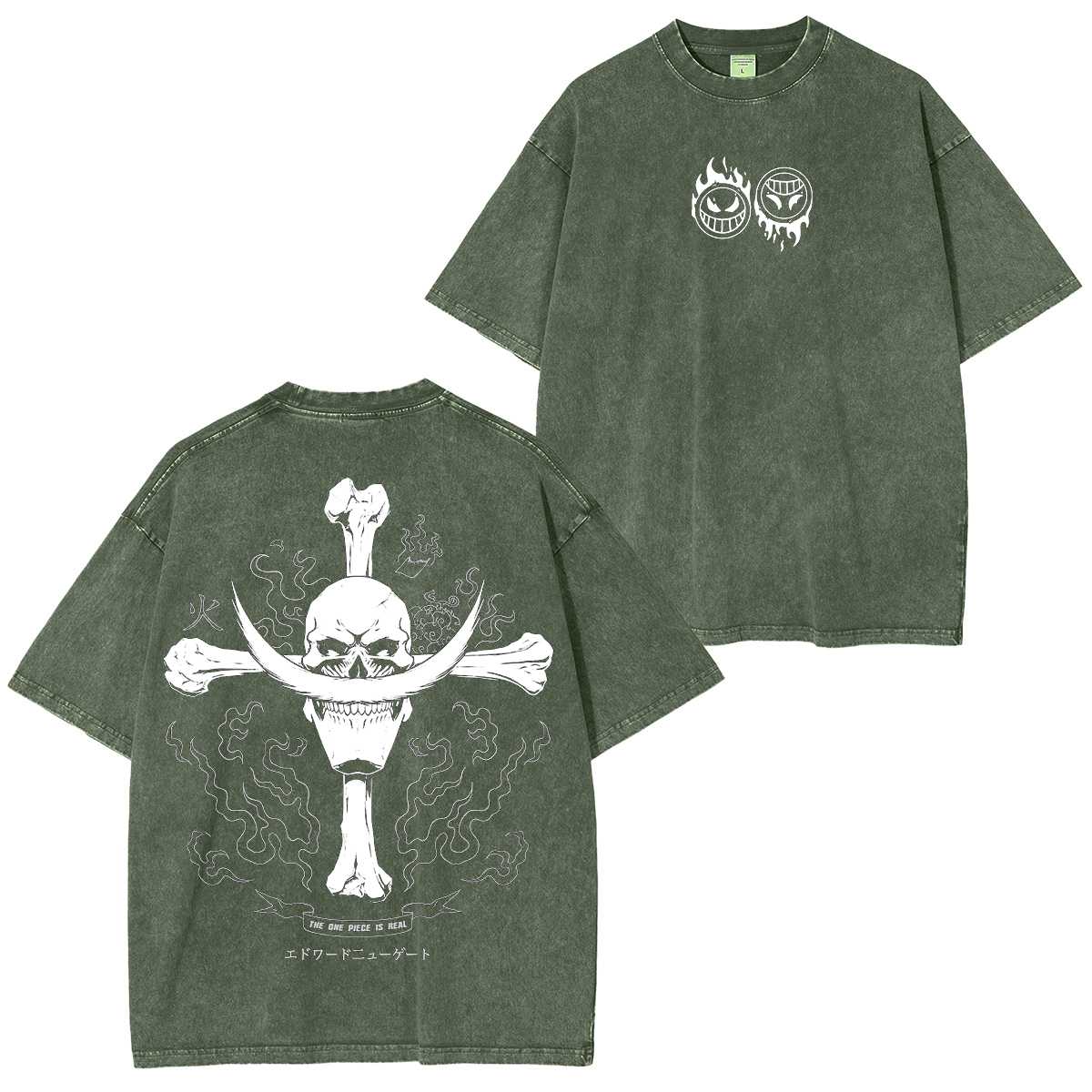 One Piece Anime Unisex Washed T-Shirt