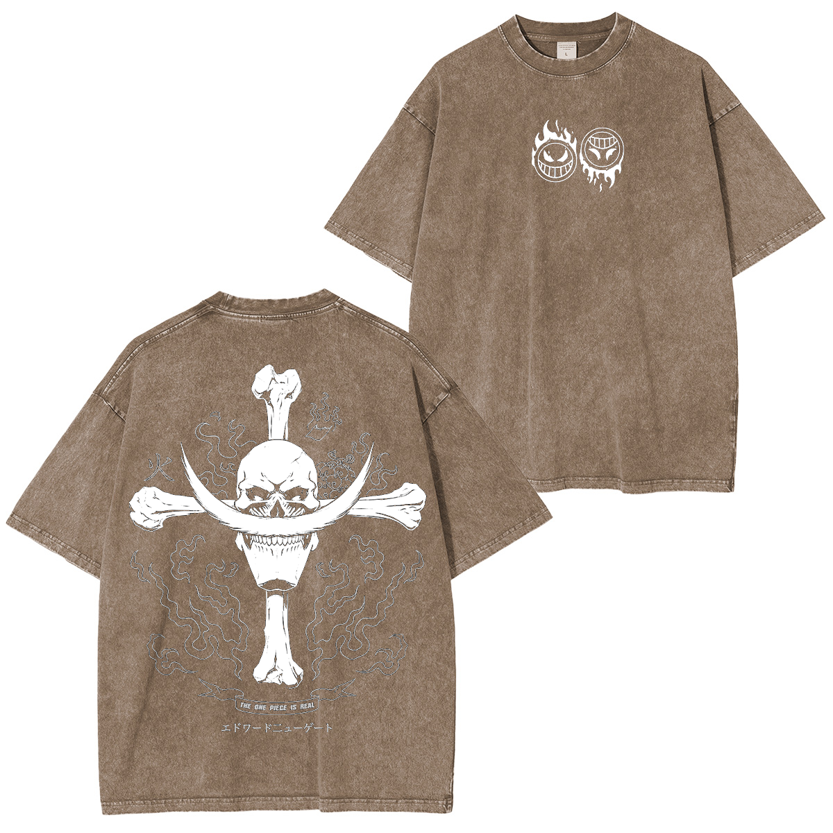 One Piece Anime Unisex Washed T-Shirt