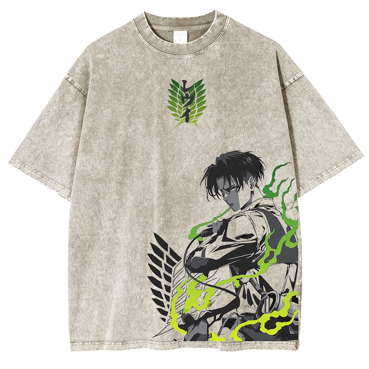 Attack on Titan Anime Unisex Washed T-Shirt