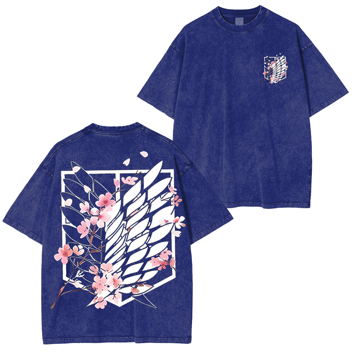 Attack on Titan Anime Unisex Washed T-Shirt