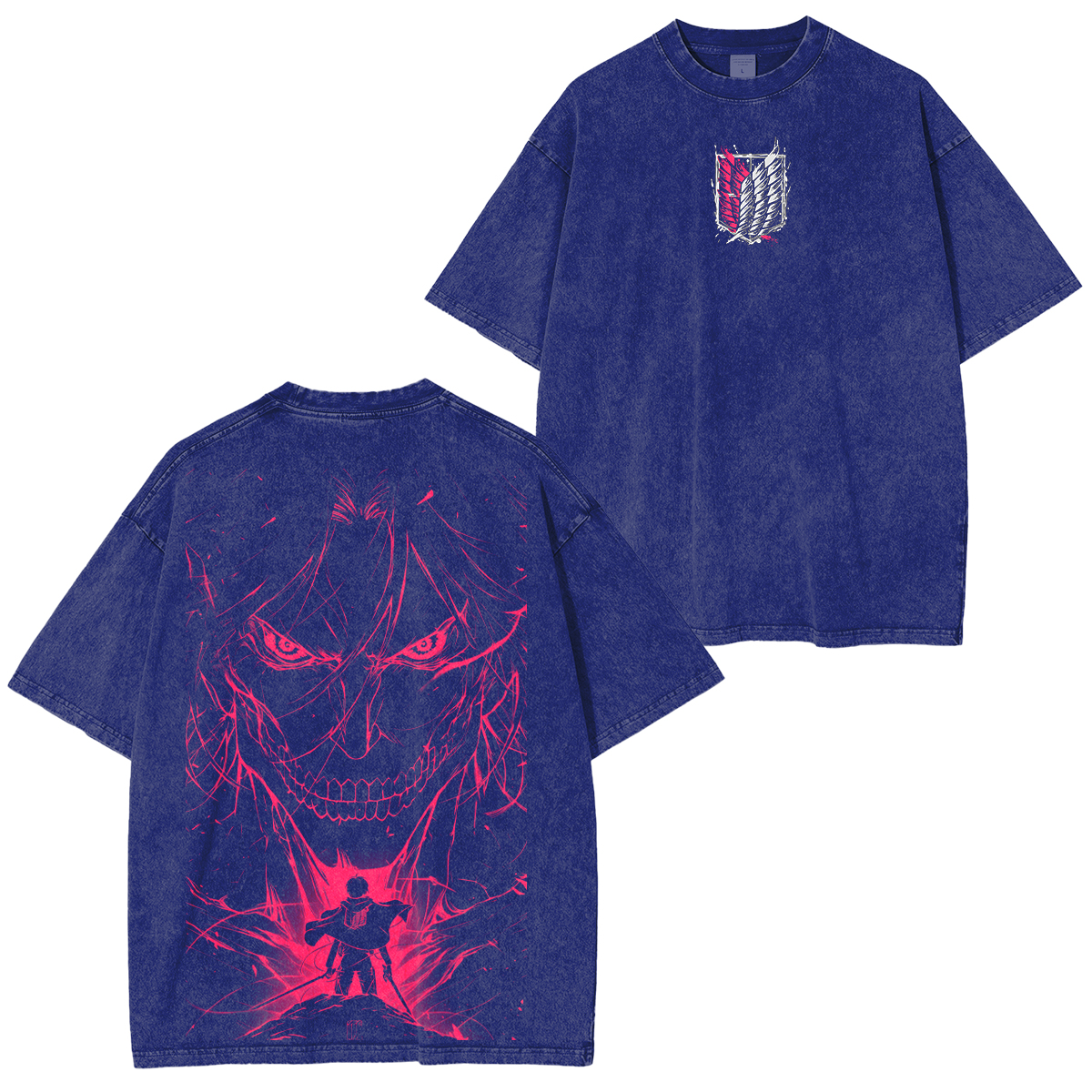 Eren Yeager,Attack on Titan Anime Unisex Washed T-Shirt