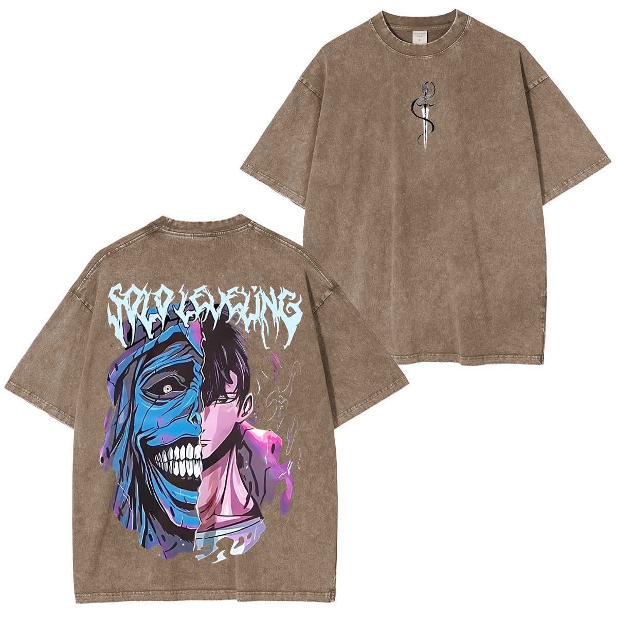 Solo Leveling Anime Unisex Washed T-Shirt