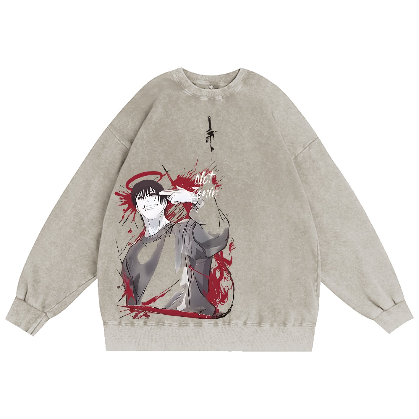 Jujutsu Kaisen Unisex Washed Crewneck Sweatshirt