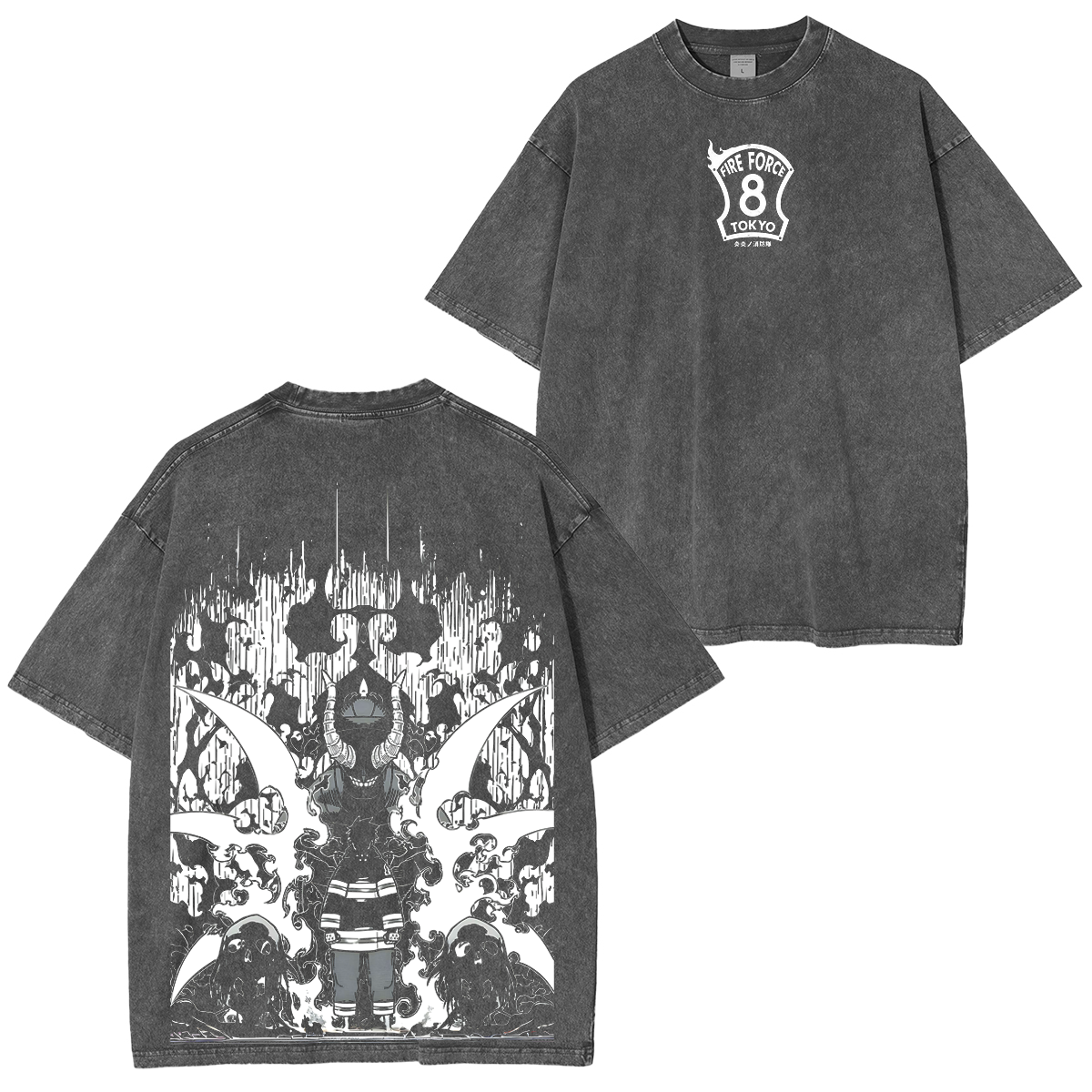 Shinra Kusakabe, Fire Force Manga Unisex Washed T-Shirt