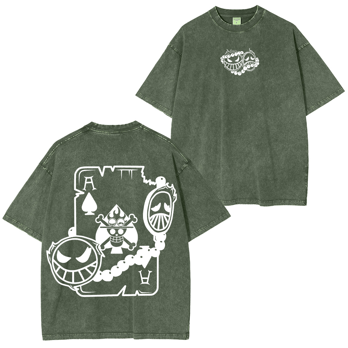 One Piece Anime Unisex Washed T-Shirt
