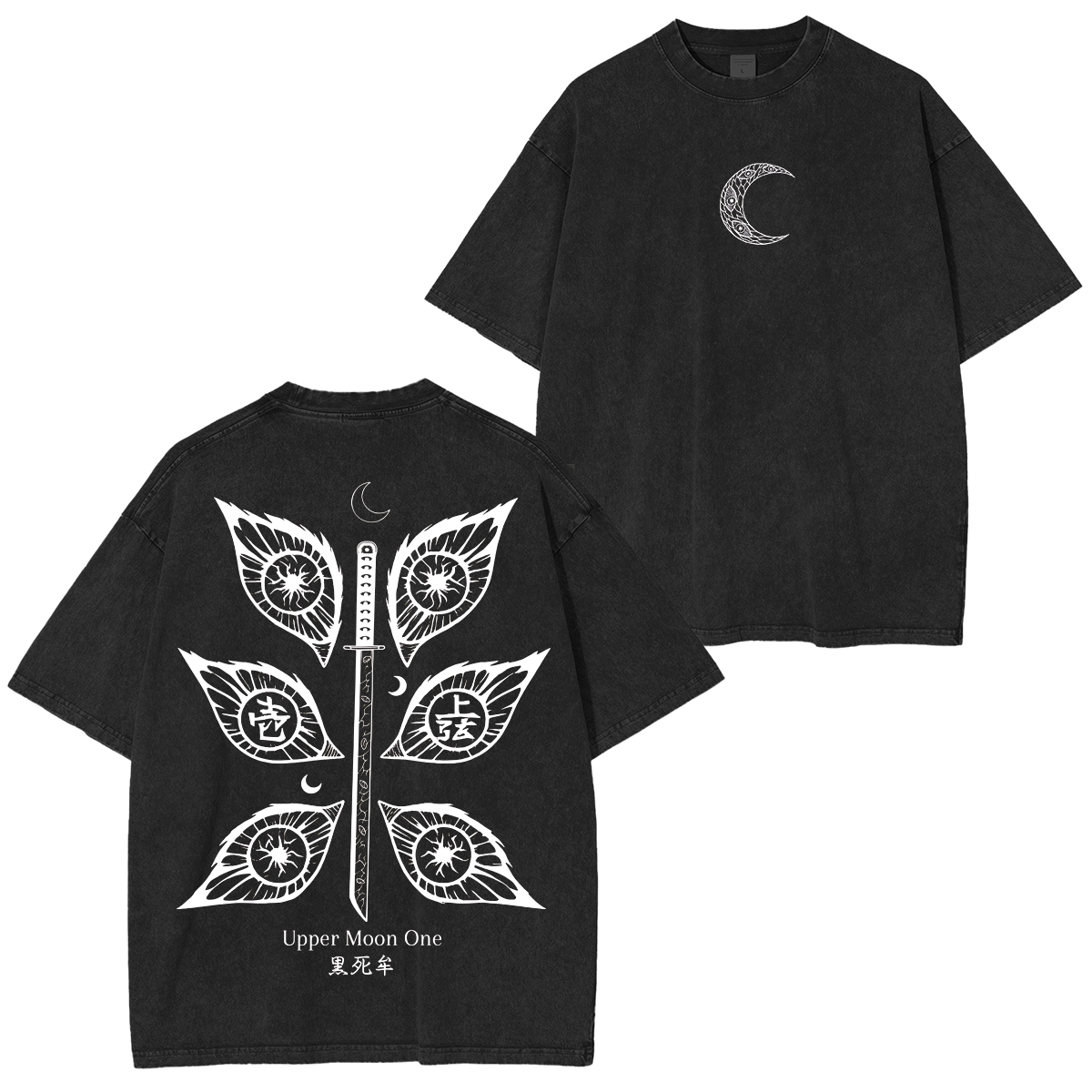 Kokushibo,Demon Slayer Anime Unisex Washed T-Shirt