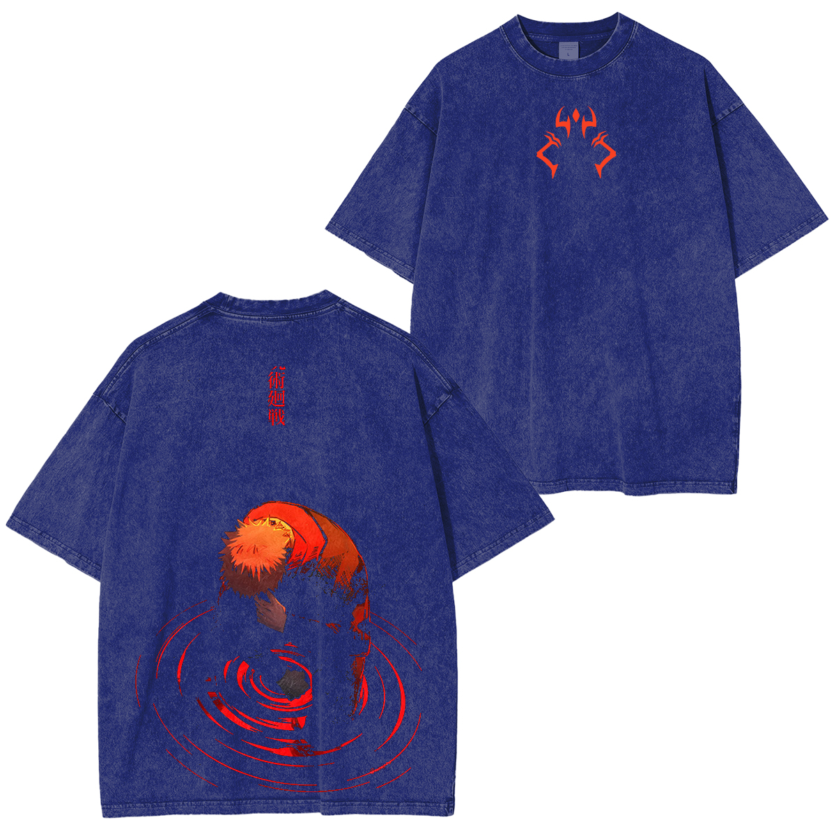Jujutsu Kaisen- Ryomen Sukuna Anime Unisex Washed T-Shirt