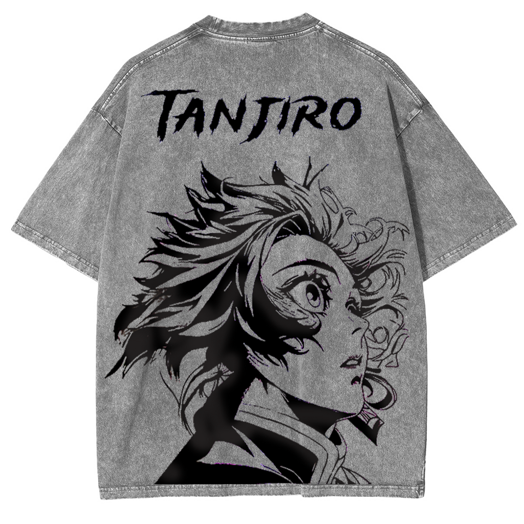 Demon Slayer Anime Unisex Washed T-Shirt