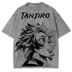 Demon Slayer Anime Unisex Washed T-Shirt