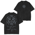 One Piece Anime Unisex Washed T-Shirt
