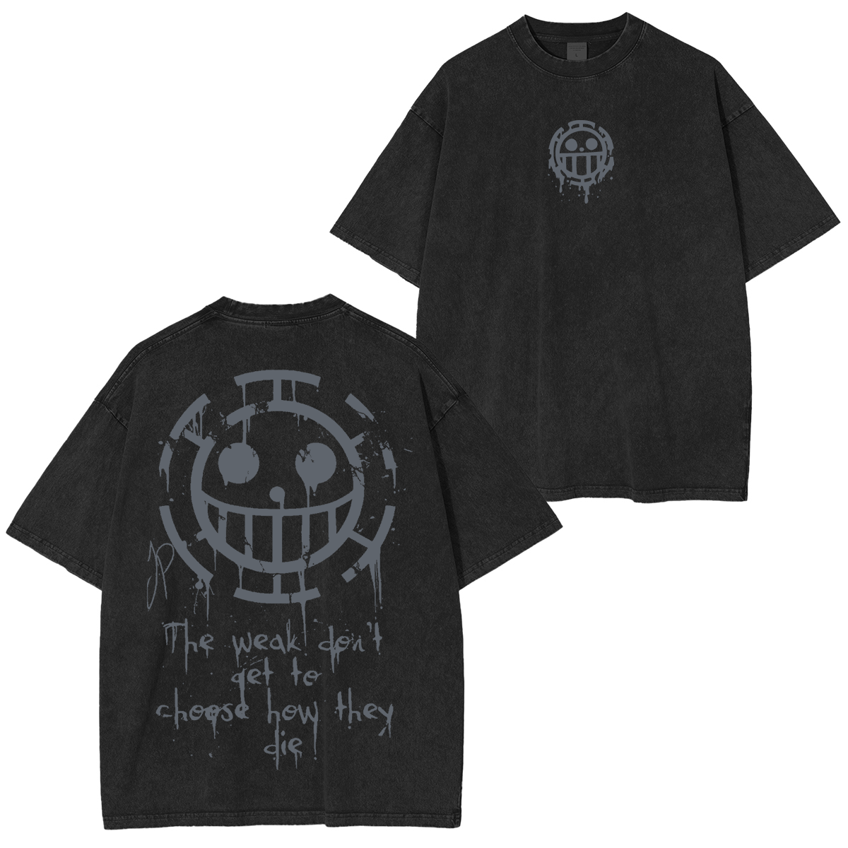 One Piece Anime Unisex Washed T-Shirt