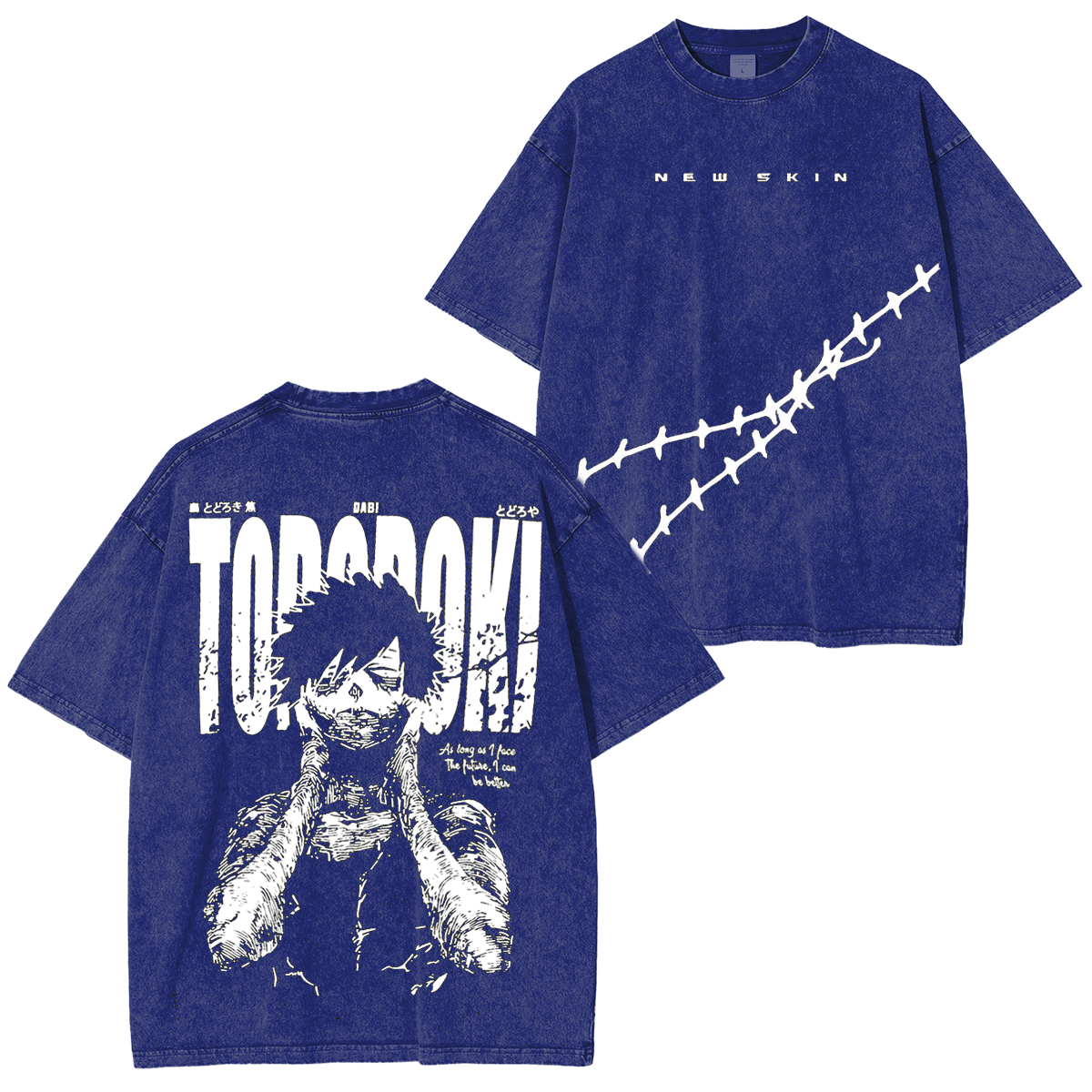 Shoto Todoroki,My Hero Academia Anime Unisex Washed T-Shirt