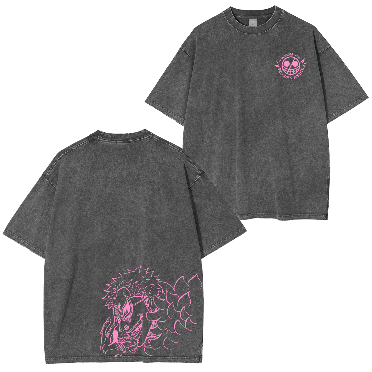Doflaming,One Piece Anime Unisex Washed T-Shirt