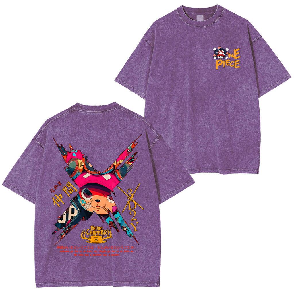 Tony Tony Chopper One Piece Anime Unisex Washed T-Shirt/HOODIE