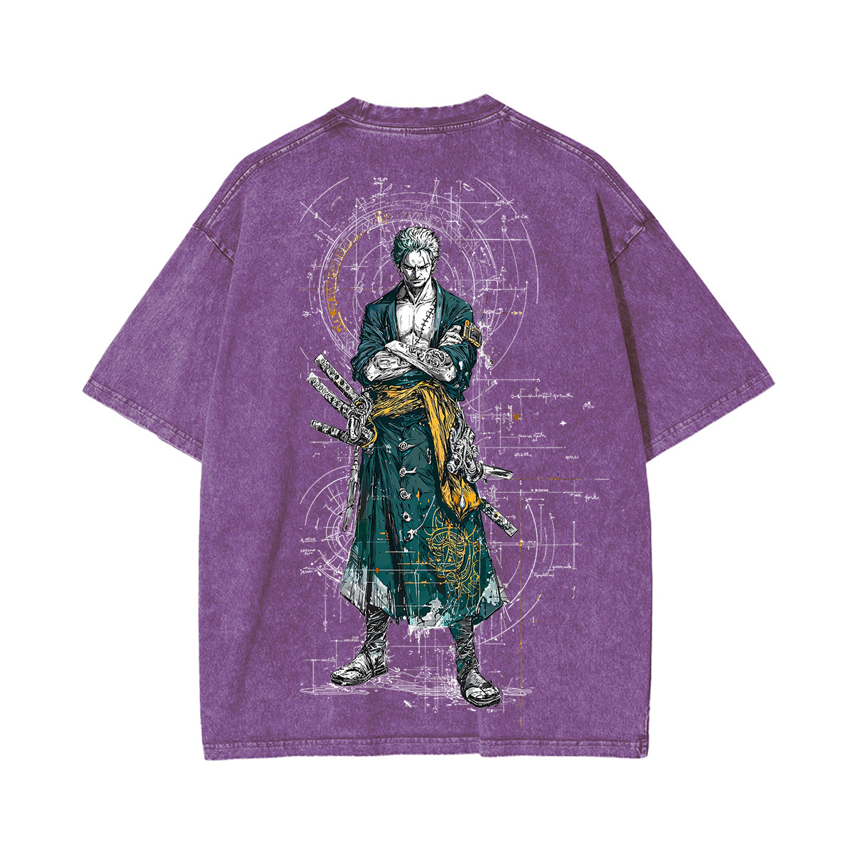 Zoro One Piece Unisex Washed T-Shirt