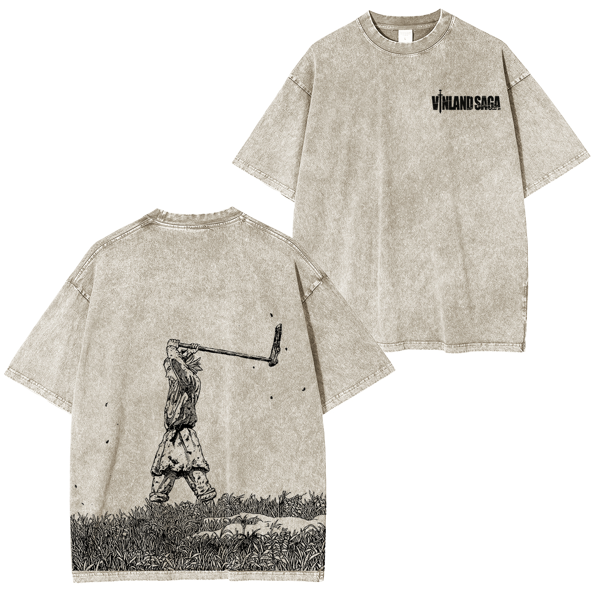 Vinland Saga Anime Unisex Washed T-Shirt