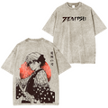 Zenitsu, Demon Slayer Anime Washed T-Shirt
