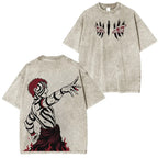 Akaza Upper Moon 3 Demon slayer Unisex Washed T-Shirt